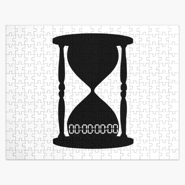 funny UNTITLED unus annus time hour 00:00:00:00 death gift clock o'clock black  Jigsaw Puzzle RB0906 product Offical Unus Annus Merch
