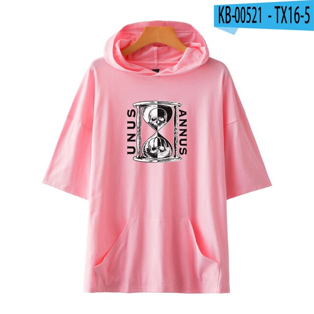2021 Unus Annus hoodie T shirts Unisex Short Sleeve Hooded Women Men s Tshirts Harajuku Streetwear 4.jpg 640x640 4 - Unus Annus Store