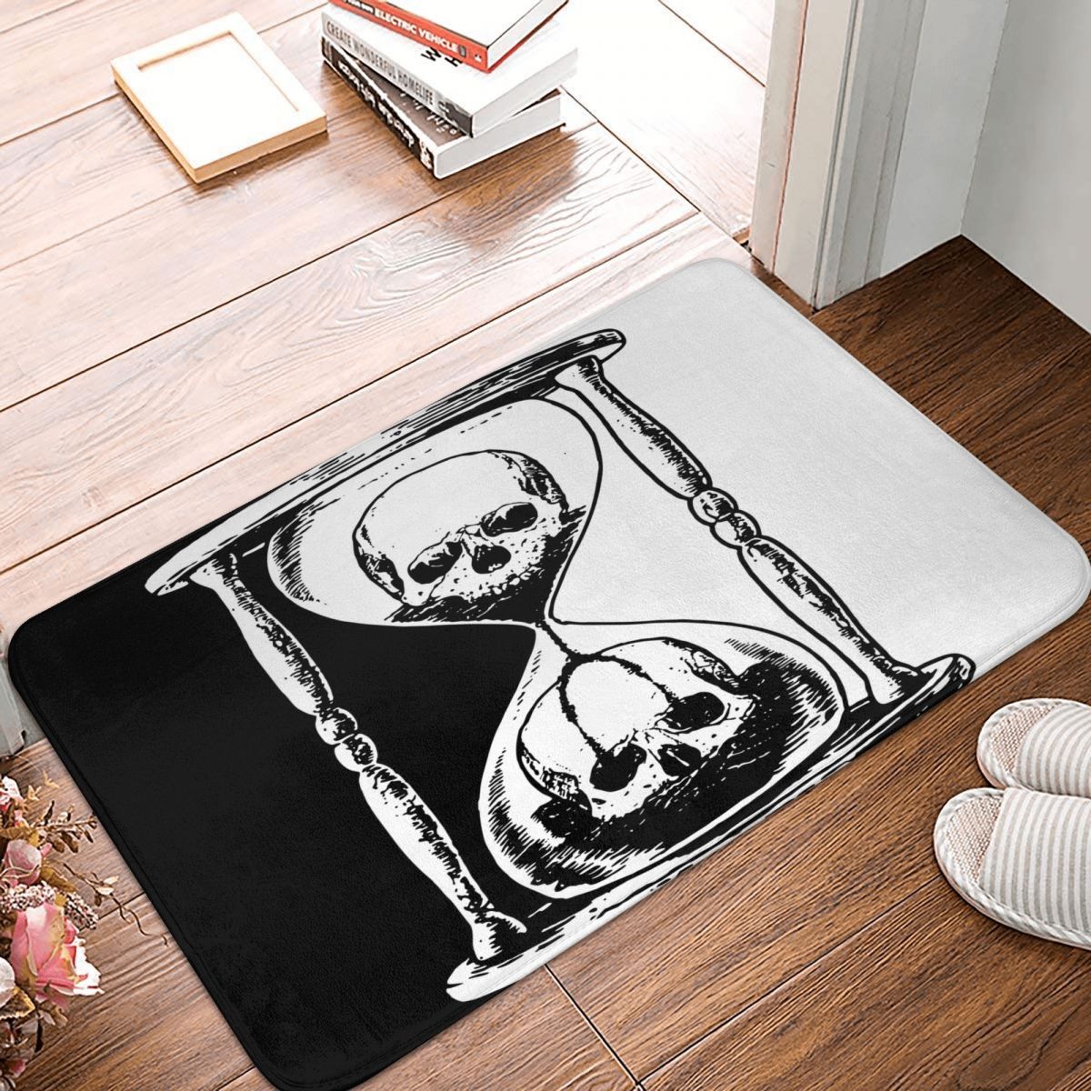 Unus Annus Skull Merch Doormat Bathroom Printed Polyeste Living Room Home Mat Death Horror Dustproof Floor - Unus Annus Store